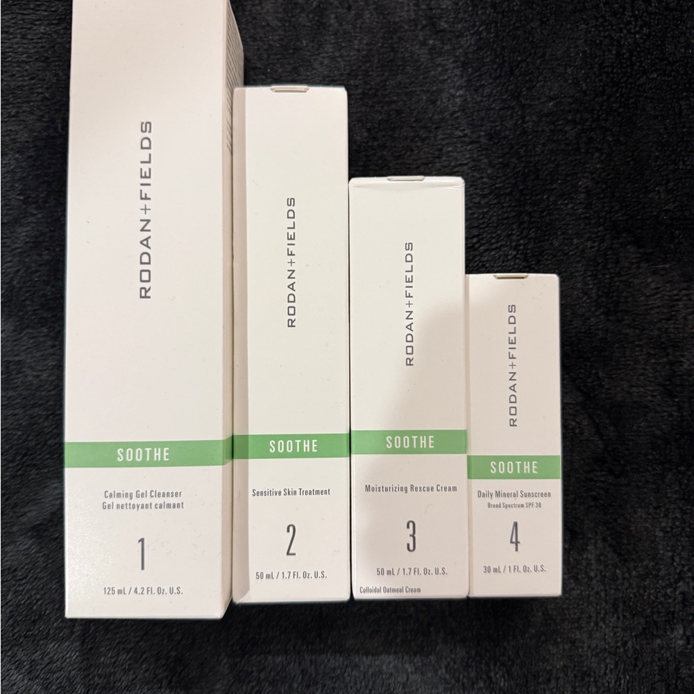 Brand new never used full sized Rodan and Fields Soothe regimen